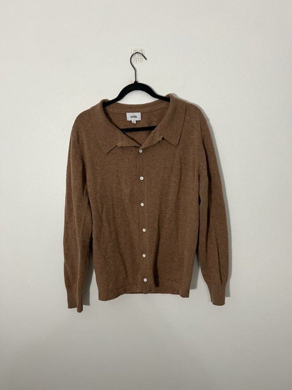 Huckberry Wills Brown Button Down Cardigan Size Medium